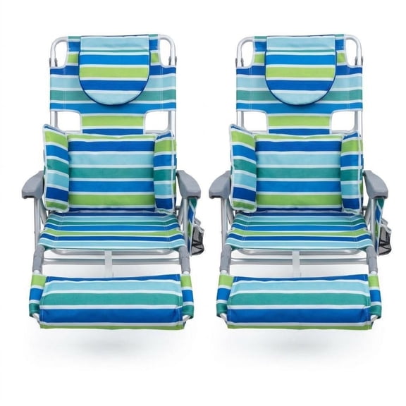 3-in-1 Backpack Beach Chair for Adults, Lightweight Folding Lounger with Face Hole & 5 Reclining Positions – 330LB Capacity, Cup Holder, Towel Bar for Camping, Beach or Outdoor Relaxation