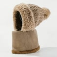 thumbnail image 1 of 3 in 1 Beanie Hat For Women, Upgrade 3 in 1 Beanie Hat with Scarf and Mask, Fall Winter Warm Knitted Ski Scarf and Mask Set (Khaki), 1 of 8