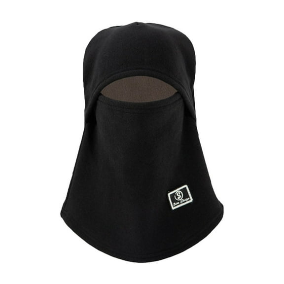 3 in 1 Beanie Hat With Scarf And Mask Winter Warm Earmuffs Hiking Trapper Hat for Women Soft WindProof Men's Hats & Caps Black