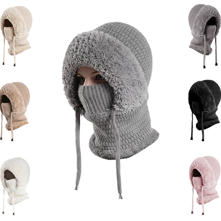 3 in 1 Beanie Hat for Women,Winter Windproof Warm,Outdoor  display picture 2