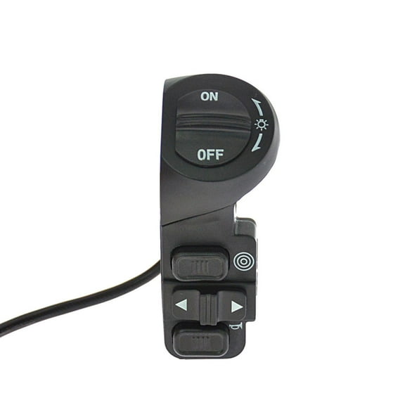 3 in 1 Bike Handlebar Switch, Trumpet Switch, Easy Installation ,Accessory, Headlight Switch, Turning Light Switch for Electric Bicycle