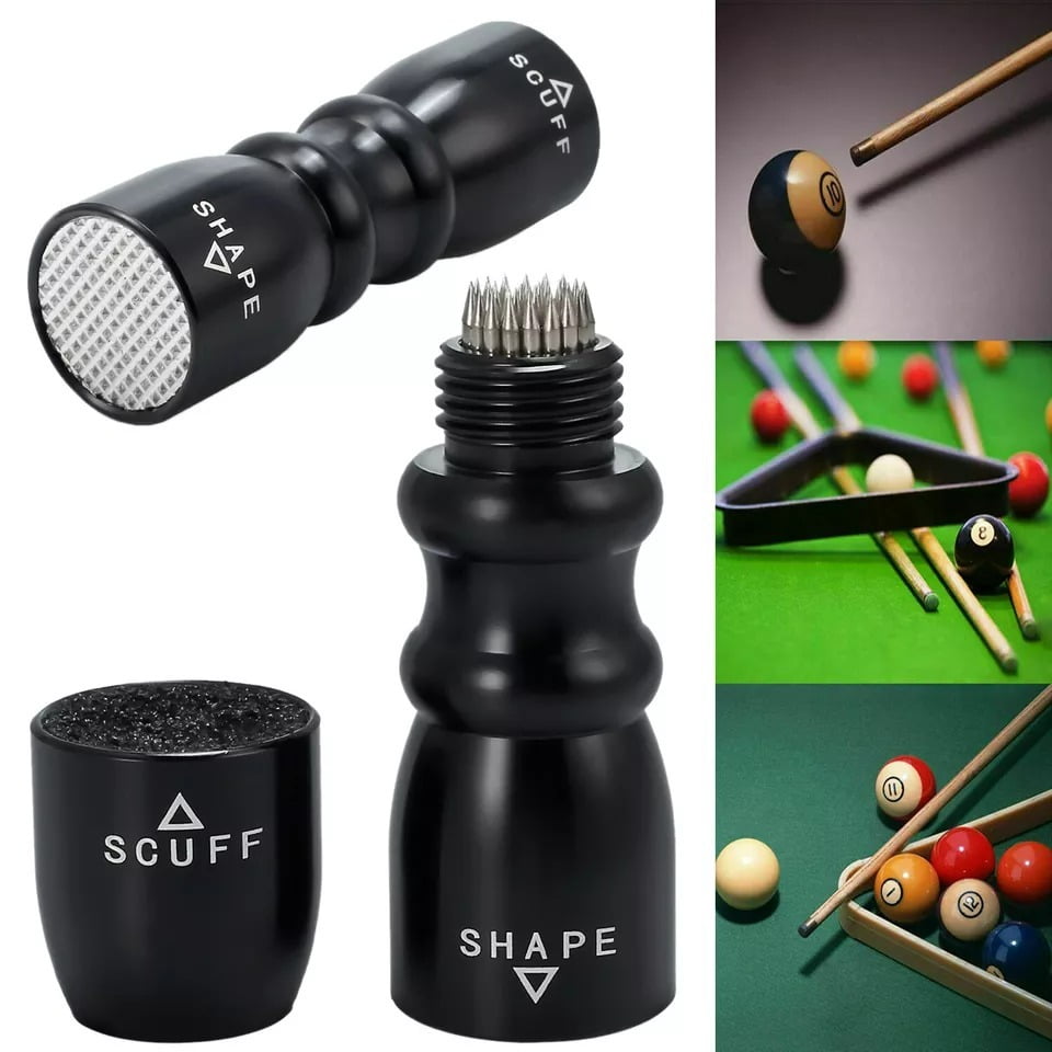 Herramienta De Punta De Billar 3-en-1 (Scuffer / Shaper / Aerator) - Mejore Su Toma Moldeando - Foto 6