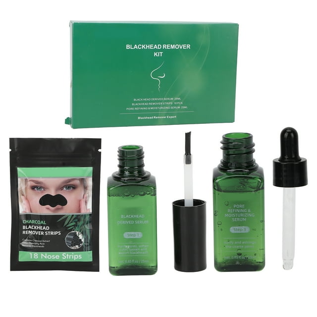 3 in 1 Blackhead Removal Strip Kit Mild Cleansing Skin Care Derived
