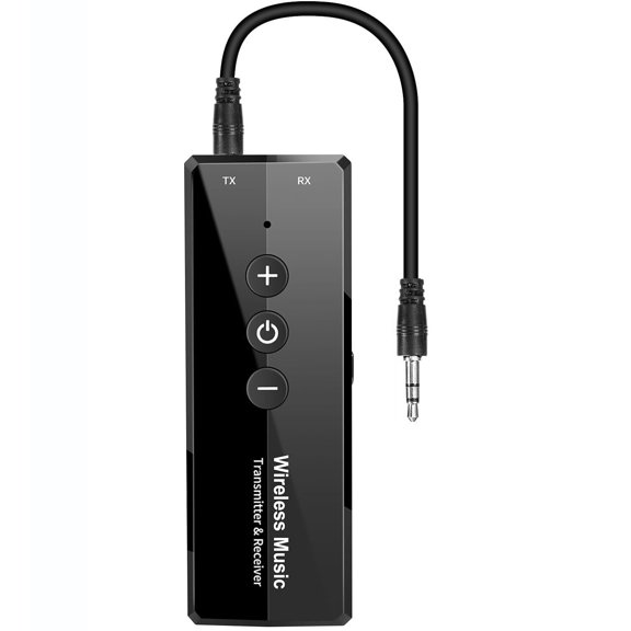 3-in-1 Bluetooth 5.0 Transmitter, Portable Wireless Bluetooth Transceiver Adapter, Rechargeable Bluetooth Transmitter for TV, Bluetooth Audio Receiver for Car System