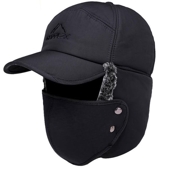 3 in 1 Bomber Hat Russian Hat Lei Feng Hat All-match for Middle-aged Elderly Men