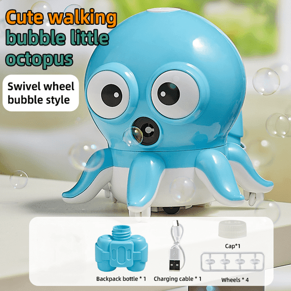 3-in-1 Bubbles Machine - Bubbles Blower with Lights & Music, Bubbles Maker for Kids Ages 3+ Gifts