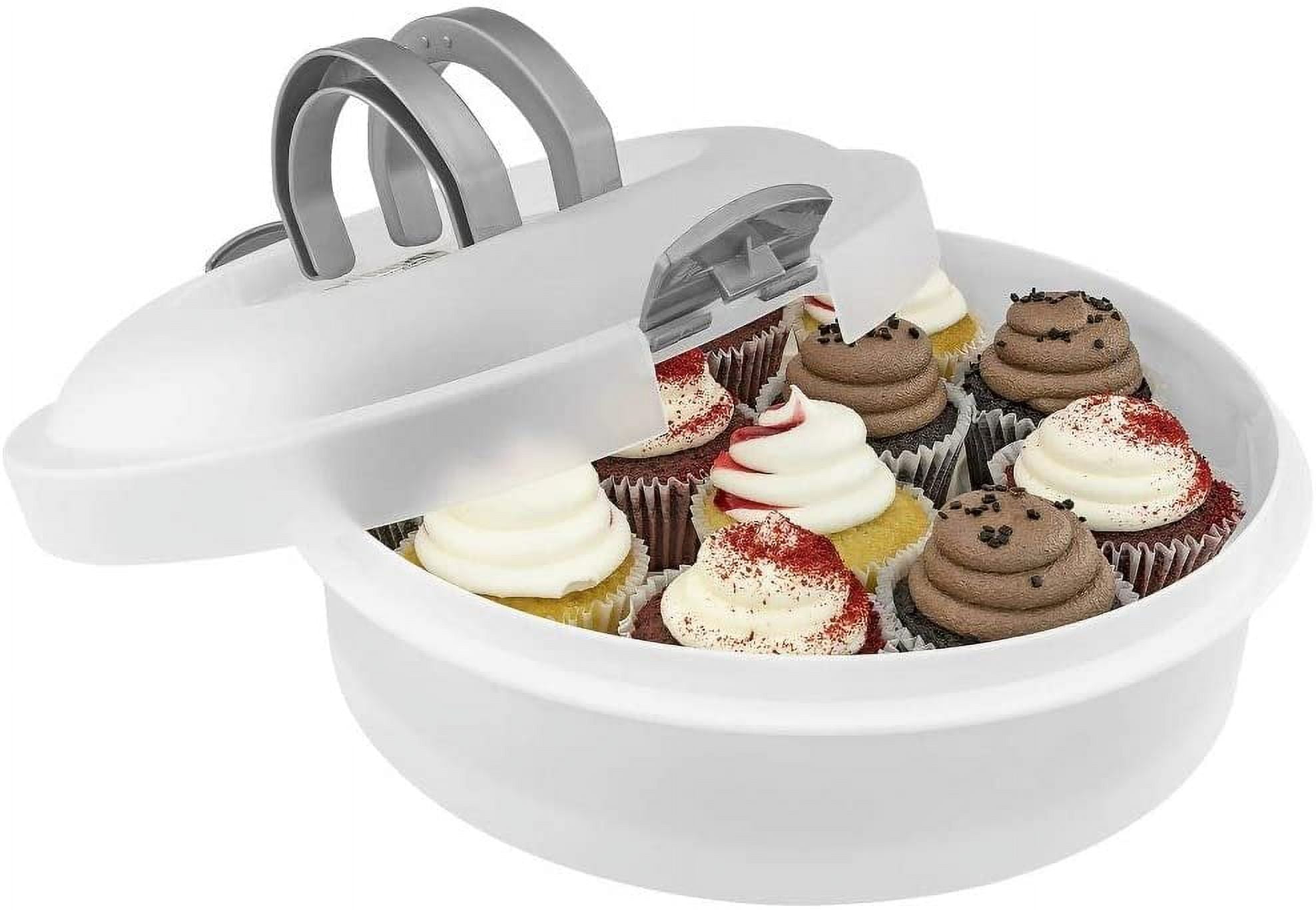 3in1 Cake Holder, Plastic Southern Homewares Container for Cakes