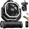 thumbnail image 1 of 3-in-1 Camping Fan with LED Light & SOS – Ultimate Outdoor Gear, 1 of 9