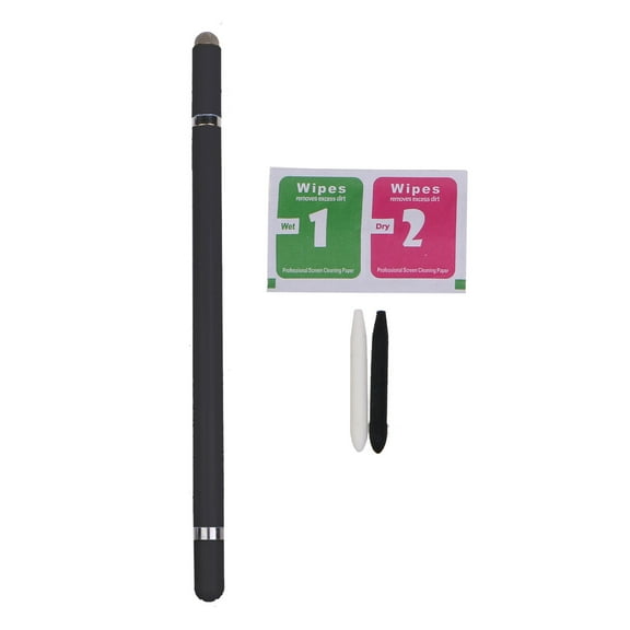 3 in 1 Capacitive Pen Fiber Tip & Cloth for Head High-Sensitivity and Precision for Touch Screens Drawi