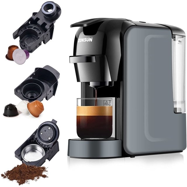 3 in 1 Capsule Espresso Machine, 19 Bar Coffee Machine for Nespresso