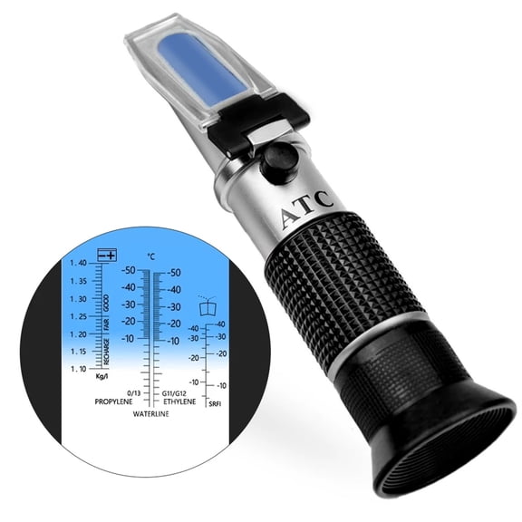 3 in 1 Car Antifreez Refractometer Gauge Automotive Battery Fluid Engine Coolant Glass Freezing Point Water Tester ,Easy to Operate