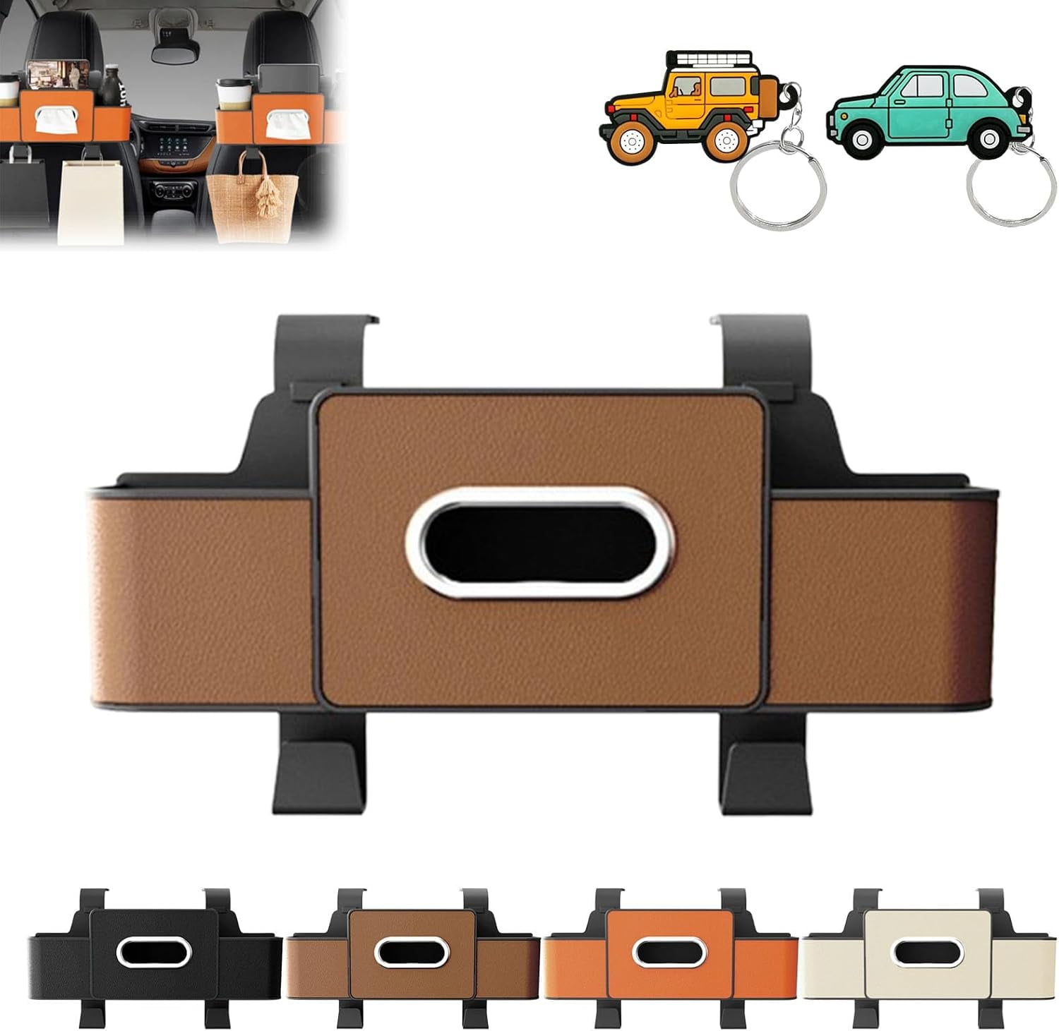 3-in-1 Car Backseat Organizer, Car Seat Organizer Backseat with Cup ...