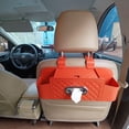 thumbnail image 1 of 3-in-1 Car Backseat Organizer with Cup Holder Tissue Box and Hooks, Multifunctional Car Seat Back Storage Box, Car Headrest Backseat Organizer for Travel SUV Sedan Truck Car Accessories, 1 of 3