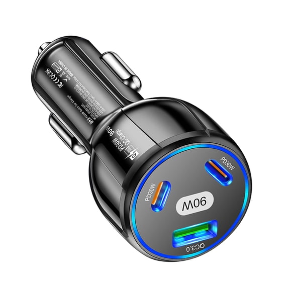 3 in 1 Car Charger Universal Compatibility for Various USB Devices for Home, Travel, and Office Use