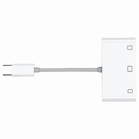 3 in 1 Card Reader for Type C Interfaces Card Reader Adapter Reads SDTFCF Card