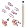 thumbnail image 1 of 3-in-1 Cat Eye Magnet for Nails, Double-head Magnet Wand with Round Nail Magnet Beads Nail Polish Magnet Pen Magnetic Cat Eye Gel Polish Nail Design Tool for Home DIY, Salon, 1 of 3