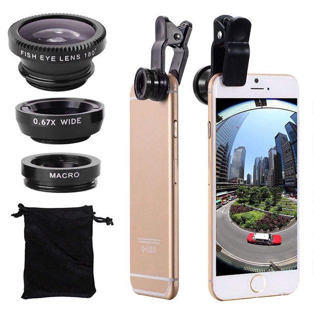 3 in 1 Cell Phone Camera Lens Kit from Emlimny, Wide Angle Macro