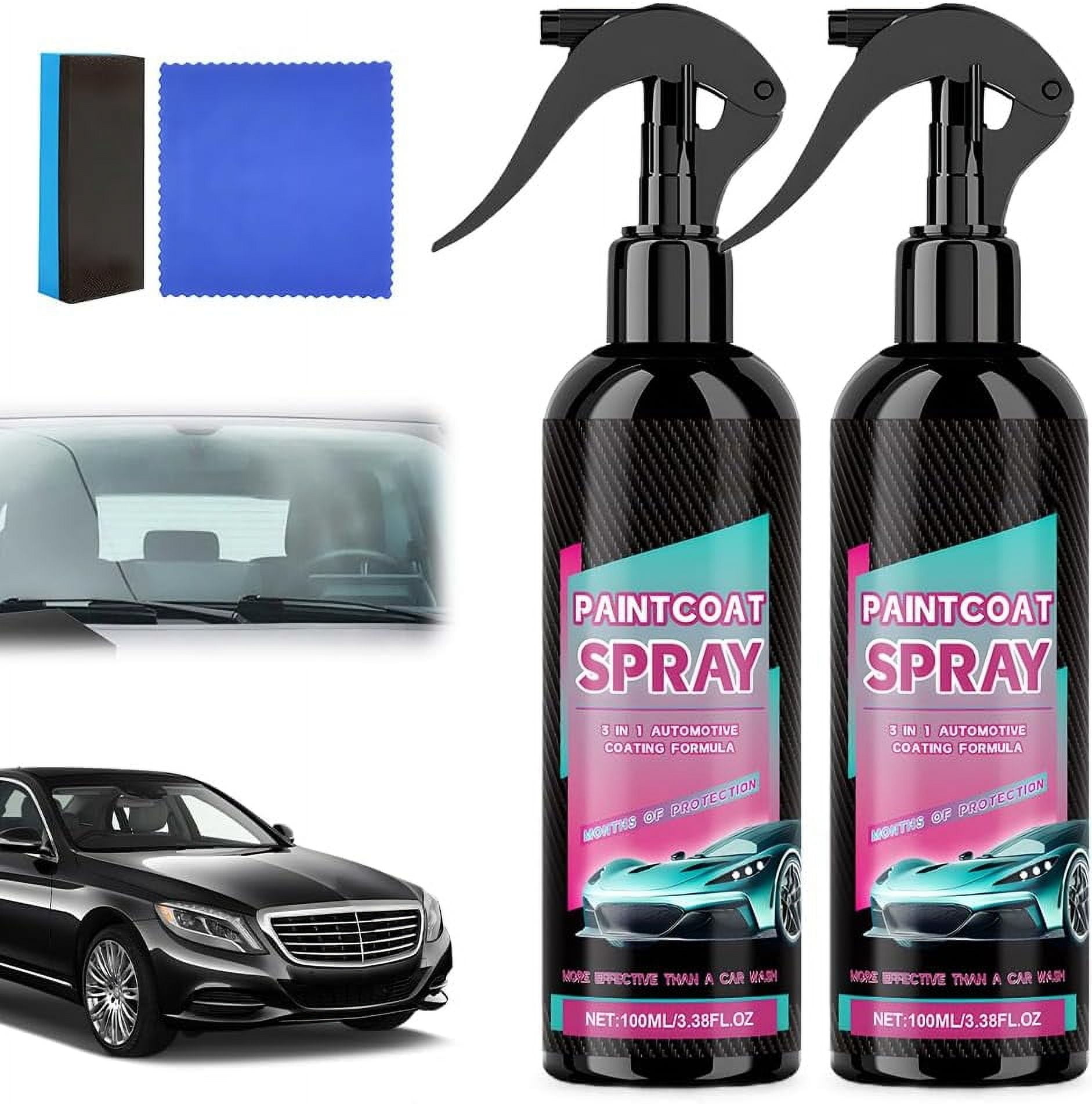 Drachenkind Autolack Spray 2er Set - Schnellwirkende Versiegelung Für Auto & Motorrad