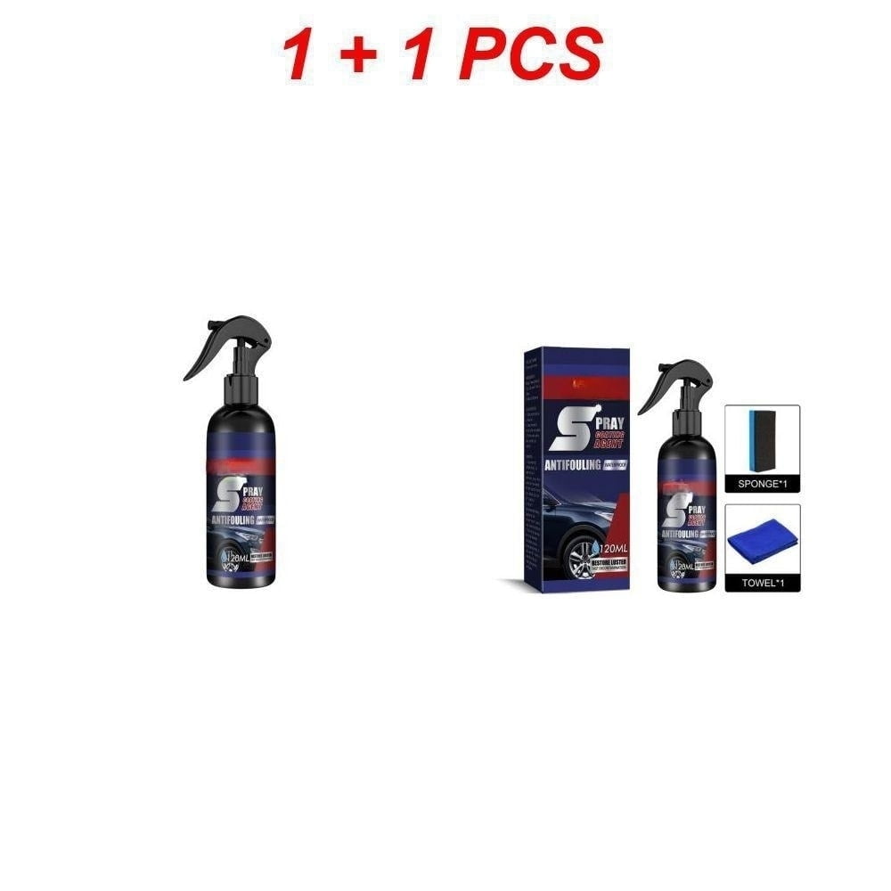 3 in 1 Ceramic Car Coating Spray, 3 in 1 High Protection Quick Car Coating Spray, Plastic Parts Refurbish Agent, Fast-Acting Coating Spray, Size: 7.2