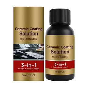 3-in-1 Ceramic Coating Solution For Cars High Gloss Hydrophobic Car Paint Sealant Scratch Repair Stain Protection Multi-Effect Car Polish Coating 30ML