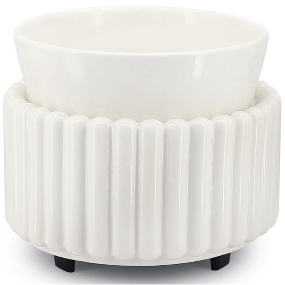 WarmHaven Ceramic Wax Melt Warmer 3-in-1 Candle Wax Warmer for Scented Wax Melter Electric Fragrance Wax Burner for Home Office Bedroom Gift & Decor