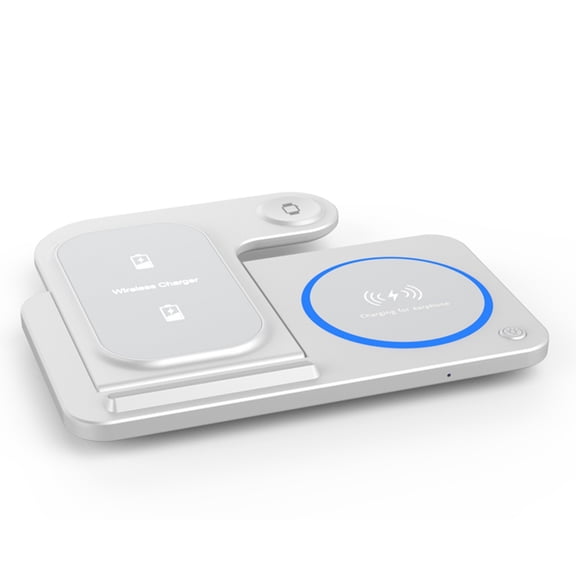 3 in 1 Charging Dock with Small LED Display Fast Charging for Activated Devices Phones Watches Headphones