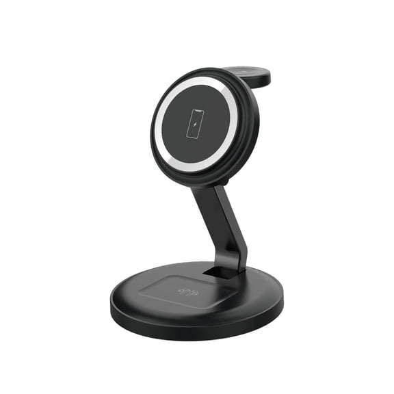 3 in 1 Charging Station Adjustable Angled Phone Stand Fast 15W Charging For Phone Watch Earbud