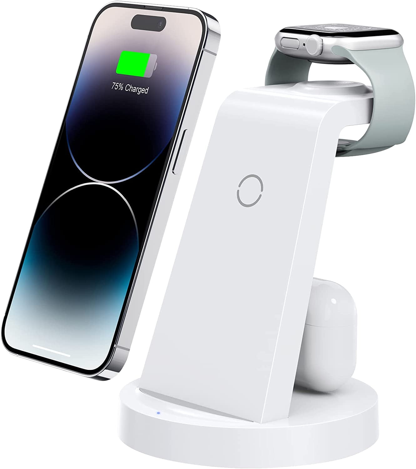 Wireless Charging Station,3 in 1 Wireless Charger Charging Station for  iPhone 15/14/13/12/11 Pro/Pro Max,Wireless Charging Stand Dock for Apple  Watch Ultra 9/8/7/6/5/4/3/2/SE AirPods Pro 3 2 1 White - Yahoo Shopping
