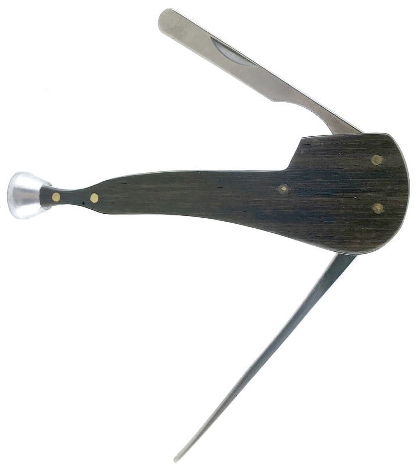 3-in-1 Classic Wood Pipe Shape Stainless Steel Tobacco Reamer Tamper Tool -  6305