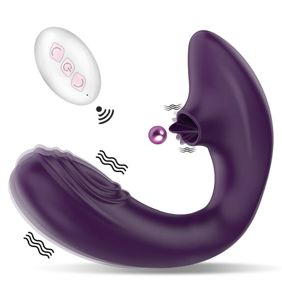 3 in 1 Clitoral Sucking Vibrator, Vibrating G-Spot Stimulator,Rechargeable waterproof Adult Sex Toys for Women and Couples,Purple