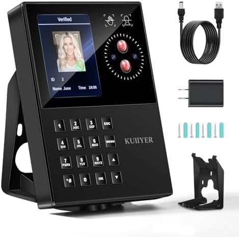 3 in 1 Clocks for Employees Small Business (Face + Palm Print + PIN ...