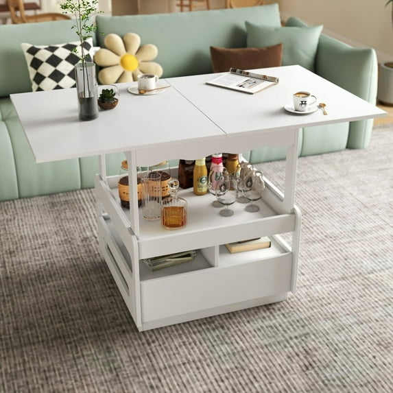 3-in-1 Coffee Table with Storage for Living Room - Customizable & Flexible