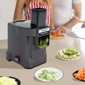 3-in-1 Commercial Vegetable Processor, Vegetable Slicer Shredder Dicer, Electric Food Processor with 3 Blades