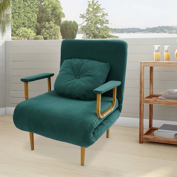 3-in-1 Convertible Sofa Bed Chair - Foldable Sleeper Chair with Adjustable Backrest, Space-Saving Lounge Sofa for Living Room, Bedroom, Home Office