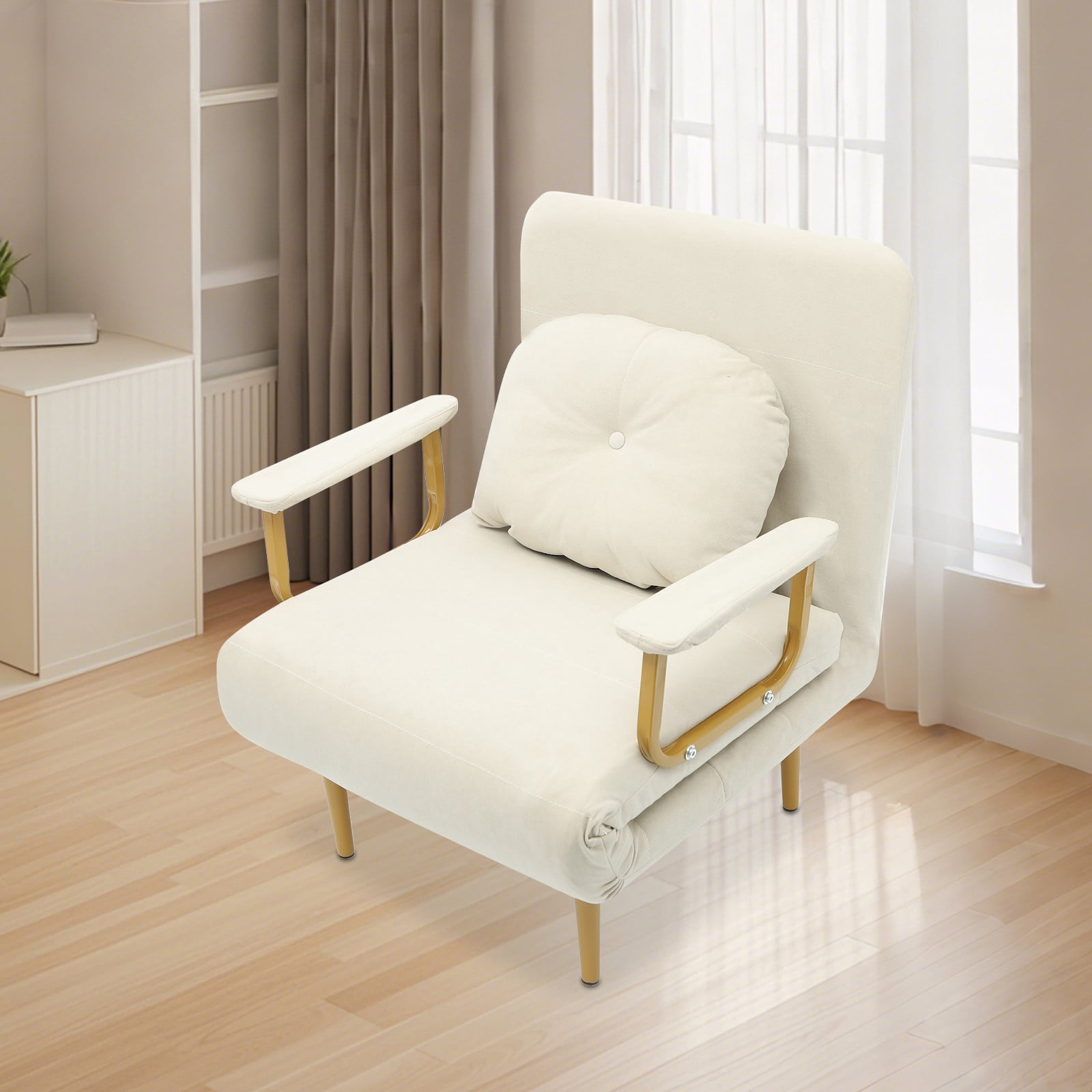 3-in-1 Convertible Sofa Bed Chair - Foldable Sleeper Chair with ...