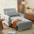 3 in 1 Convertible Sofa Beds Chair, Sleeper Sofa Bed for Adults, Light