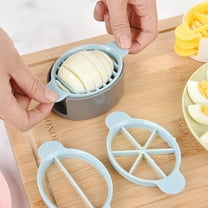 3-in-1 Cooking Tool Multifunction Cutter | Flower Edge Slicer | Labor-Saving Food Garnish Maker | Easy Clean | PP Material | Fast Egg Vegetable Chopper | 1 Pack