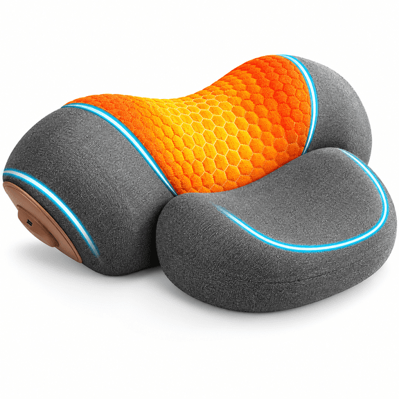 3 in 1 Cordless Neck Massager Pillow with Heat,Thera Pillow Traction Massager