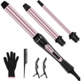 thumbnail image 1 of 3-in-1 Curling Iron Set with Interchangeable Barrels 0.35" 1" 1.25", Fast Heating Curling Wand for Versatile Curls Waves & Crimps, Hair Waver Styler Ideal for Gifts, 1 of 8