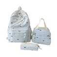 thumbnail image 1 of 3 in 1 Cute Mini dachshund Print Backpack Set, Lightweight Fabric Backpack with Lunch Handbag & Pencil Case, Casual Daily Backpack, 1 of 5