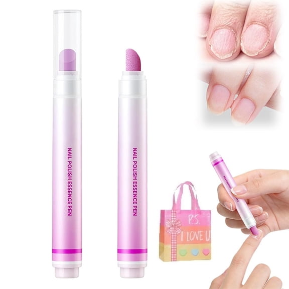 3-in-1 Cuticle Care Pen - Ceramic Pusher & Nourishing Oil Pen for Dry, Damaged Nails, Moisturizes and Strengthens, At-Home Manicure Kit (XX-2 Pack)