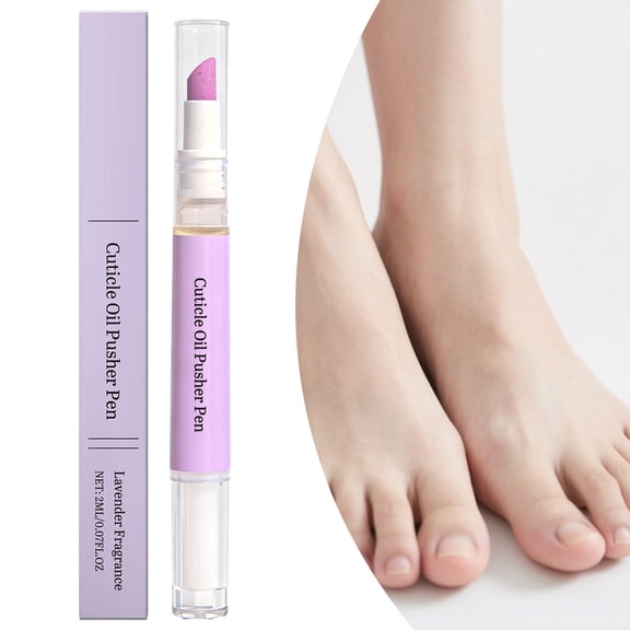 3-in-1 Cuticle Oil Protector Pen, Nail Cuticle Pusher and Nail Oil Pen with Ceramic Tip, Portable Nail Care Tool