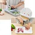 thumbnail image 1 of 3-in-1 Cutting Board under $5! Xqxayjr 3-in-1 Multifunctional Cutting Board, Space Saving Foldable Chopping Board with Drain Basket, Vegetable Fruit Washing Storage Container, 1 of 9