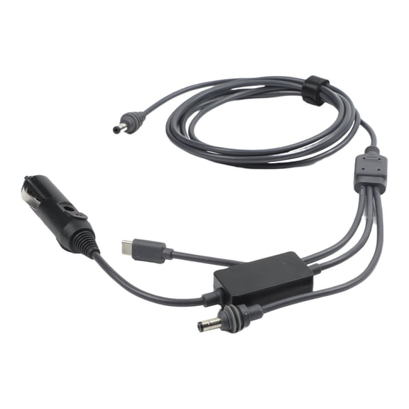 3-in-1 DC to Type-C Power Cable for Starlink for MINI, 30V 2A Boost Car for CHARGER Cord with PD Input, 18AWG Waterproof Wire for RV Truck Boat, 6.6ft Black(30V2A 2M)