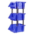 thumbnail image 1 of 3 in 1 DIY Thickened Plastic Containers Component Storage Boxes Mini Tool Boxes - 150x110x74mm (Blue), 1 of 10