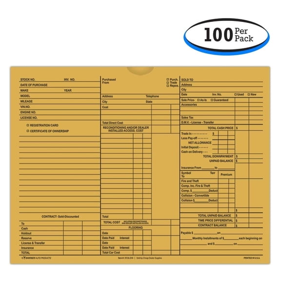 3-in-1 Deal Envelope Deal Jacket (Buff) (100 shrink wrapped) (Form # 237)
