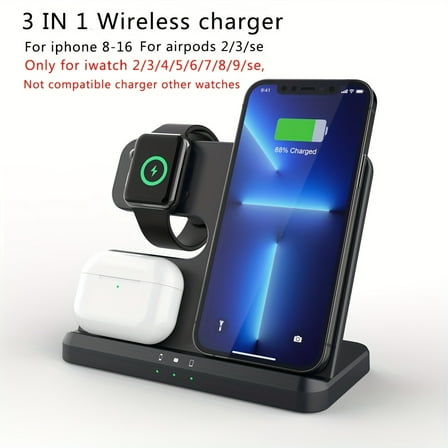 3-in-1 Desktop Wireless Charger for Samsung | Fast Charging Station for S25/S24/S23 Series, Galaxy Watch 4/5/6/7 Ultra & Buds Earbuds | All-in-One Holder Stand for Samsung Devices