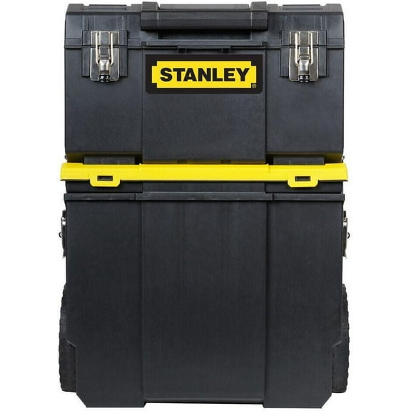 3 in 1 Detachable Rolling Tool Box Mobile Work Center Portable Lockable 11 in.