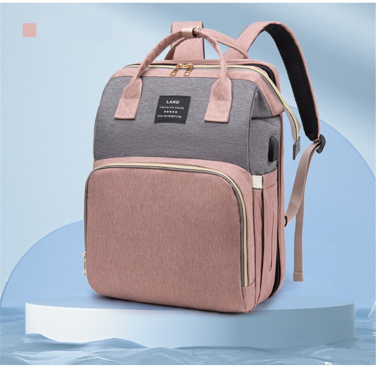 3 in 1 Diaper Backpack with Changing Station, Baby Boy Diaper Bags