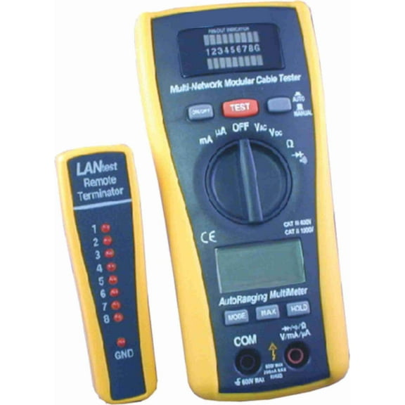 3 in 1 Digital Multimeter/LAN/Coaxial Tester